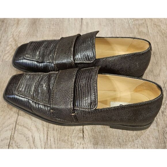 Cos brown Leather slip Loafers US 7‎ EURO 38 - Picture 1 of 11